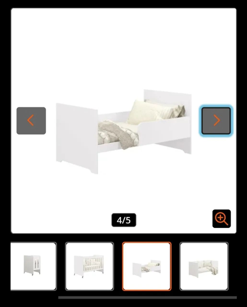 Berço Americano Evolution 4 em 1 Branco Acetinado com Colchão normal  - Foto 3