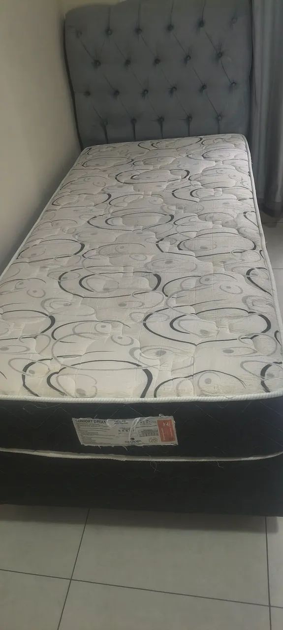 cama box com colchão e cabeceira  - Foto 2