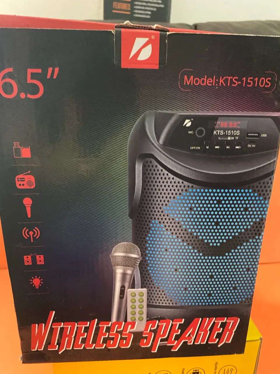 Caixa de Som Bluetooth KTS-1510S com Microfone - Foto 2