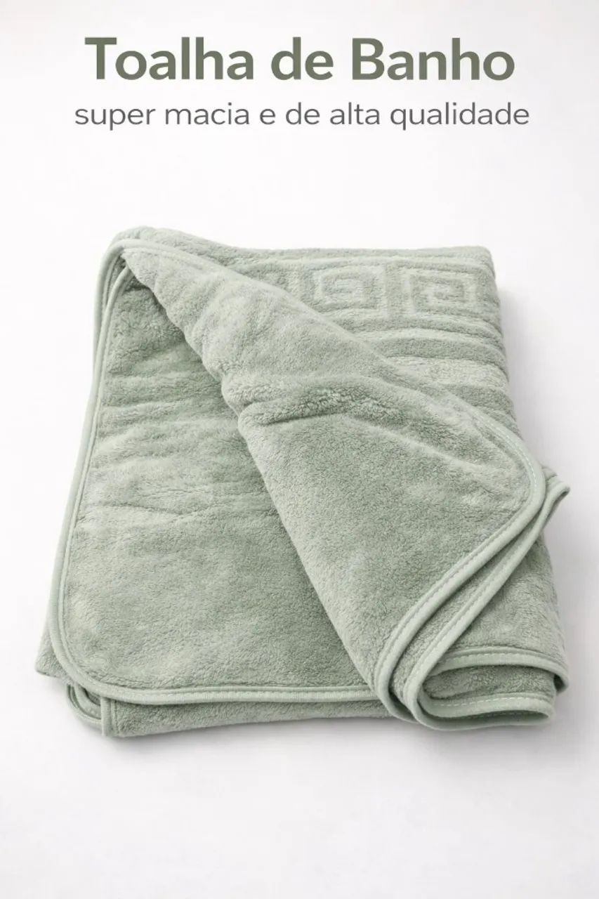 TOALHA DE BANHO PLUSH PREMIUM - NOVA - Foto 2