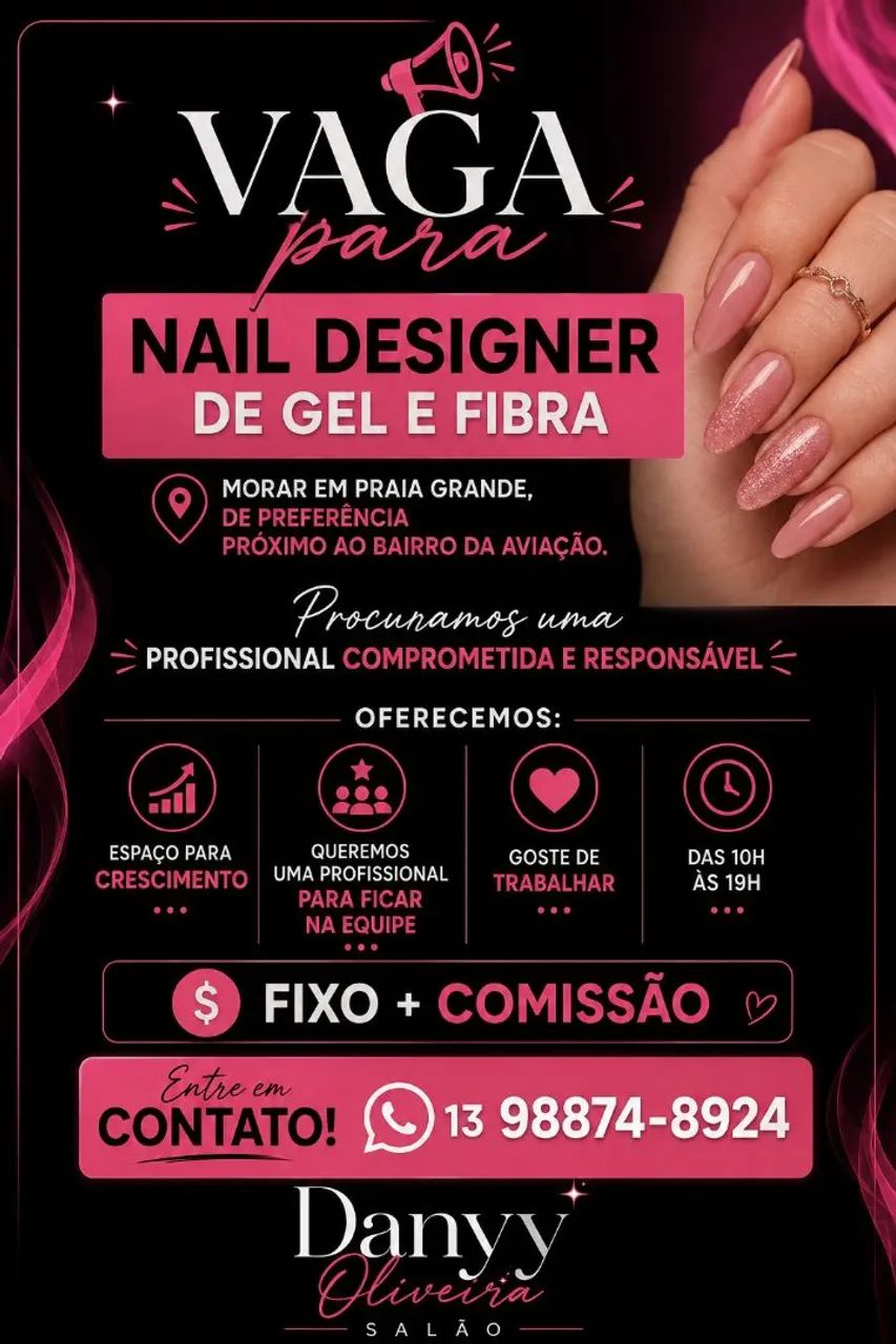 Vaga ? Nail Designer ?