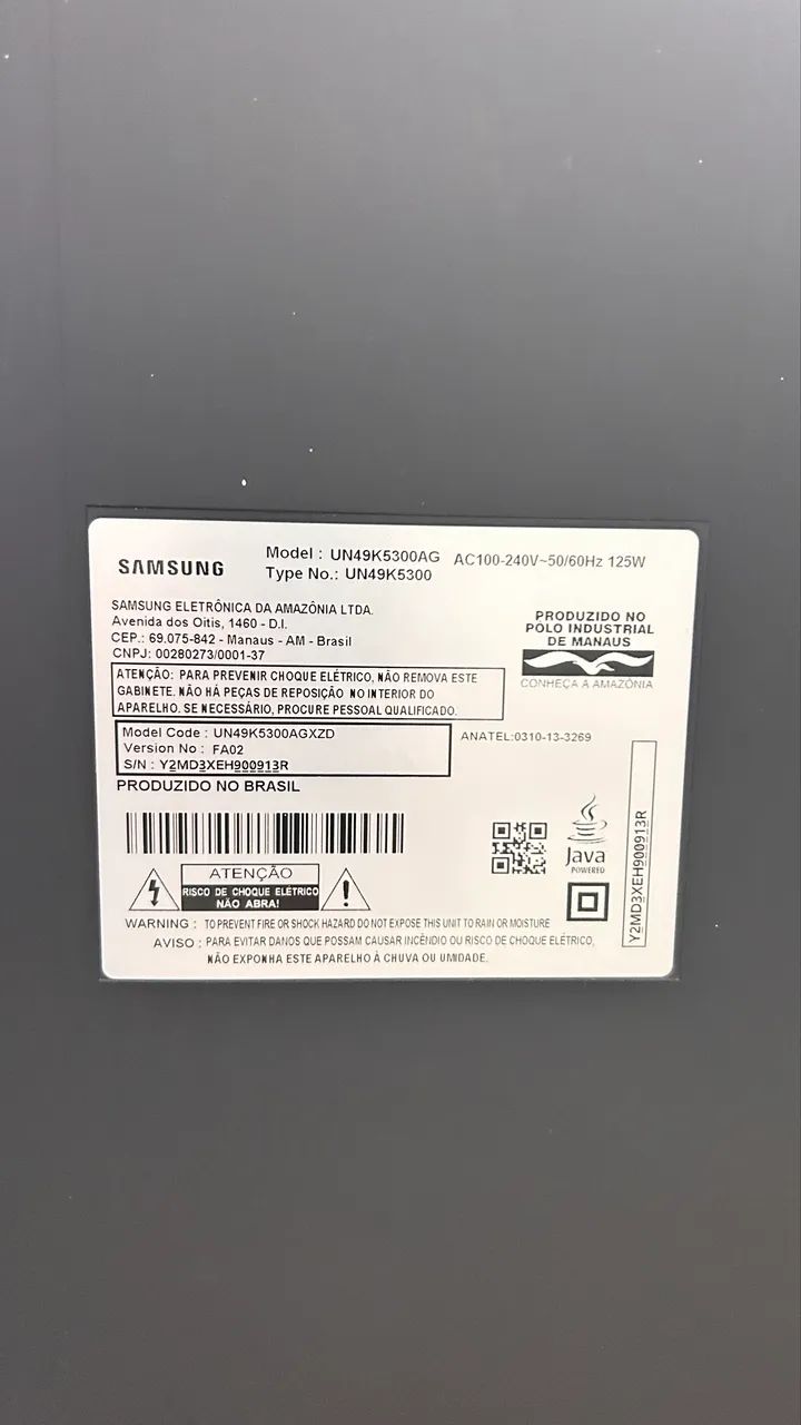 Tv Samsung 49 polegadas seminova com detalhes. - Foto 3