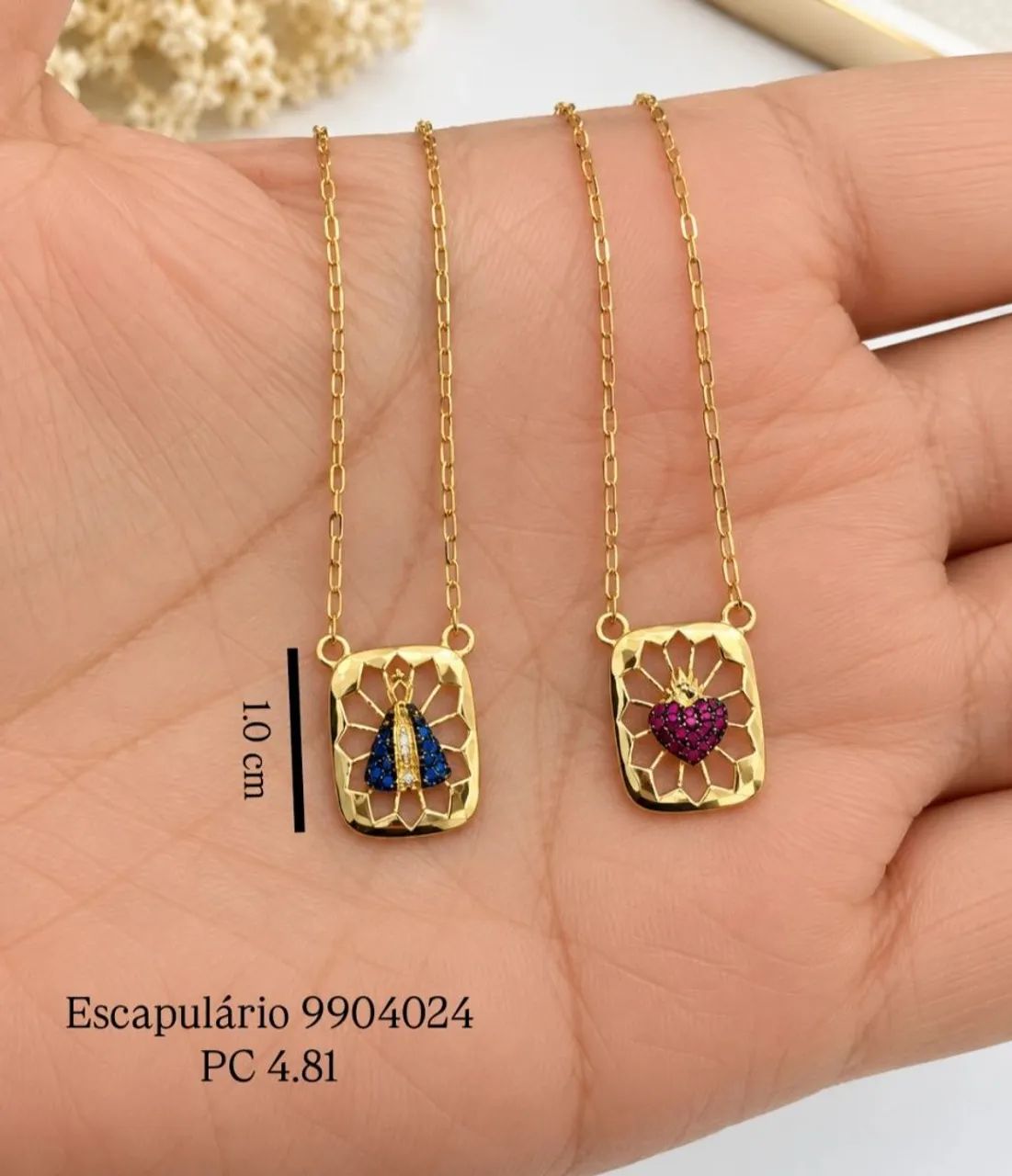 Escalupario ouro 18k   