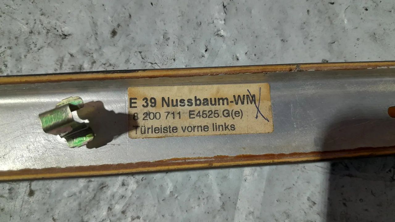 Moldura Forro Porta Diant. Esq. Bmw 528i E39 1996 A 2003 - Foto 7