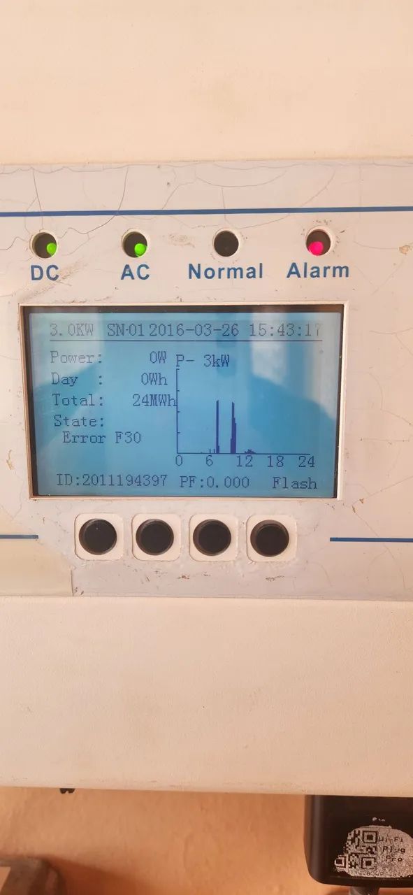 Inversor solar Elgin 3k com defeito