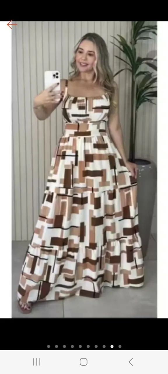 Vestido lindo em duna