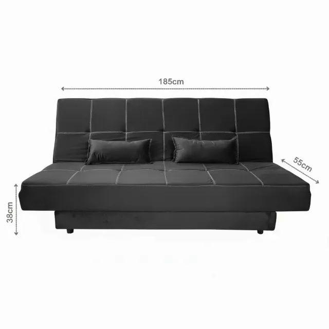 Sofá cama max cinza veludo (PRODUTO NOVO) - Foto 2