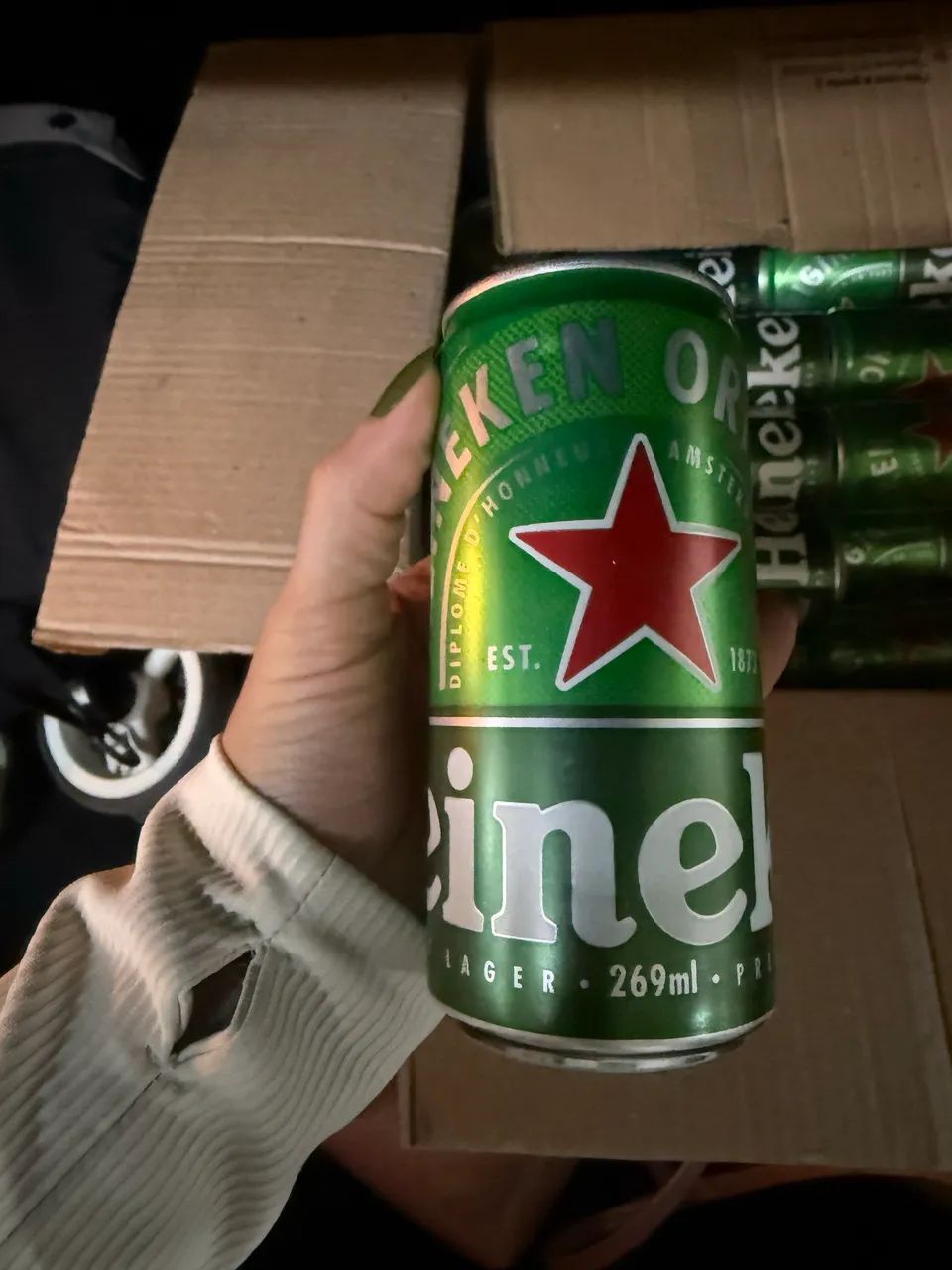 69 latas Cerveja Heineken 269ml