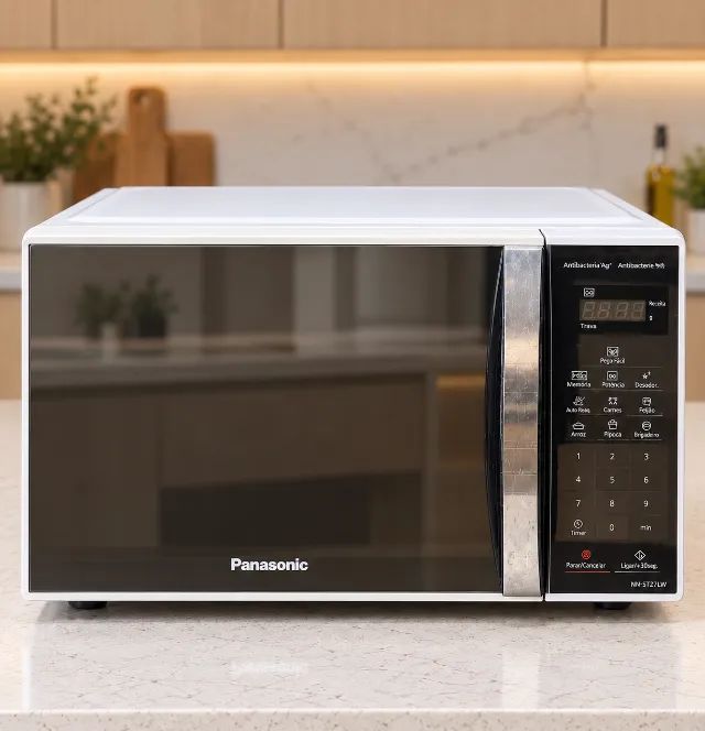 Microondas Panasonic 21L 700W Espelhado 220V - usado - Foto 2