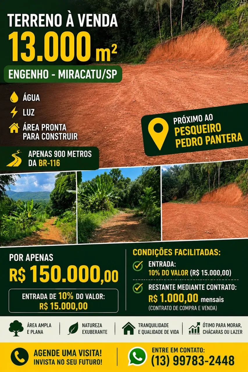 Chácara a venda Miracatu/SP