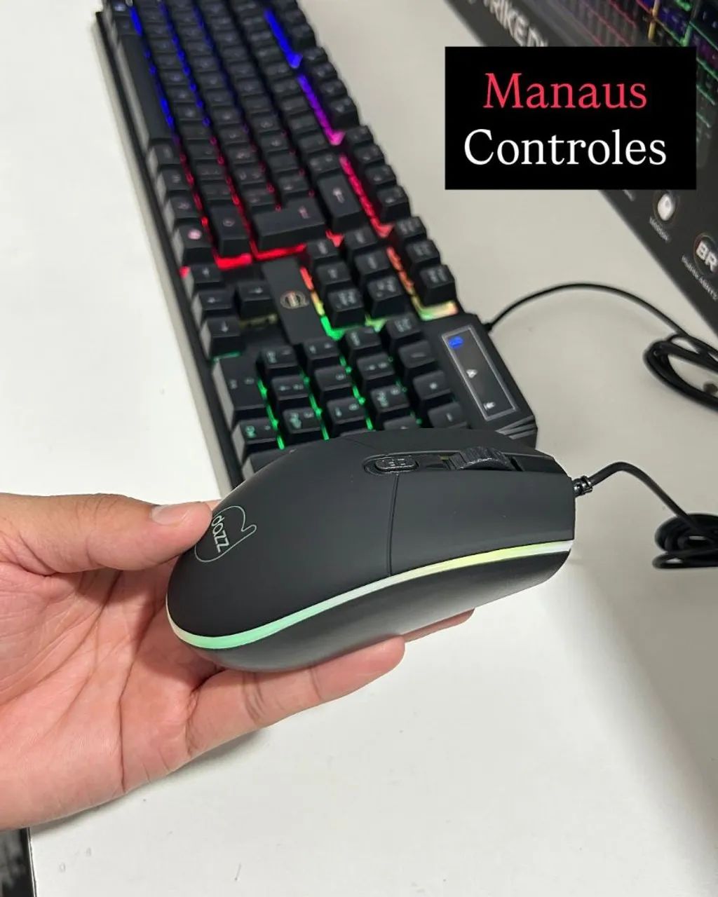 Kit teclado e mouse RGB  - Foto 2