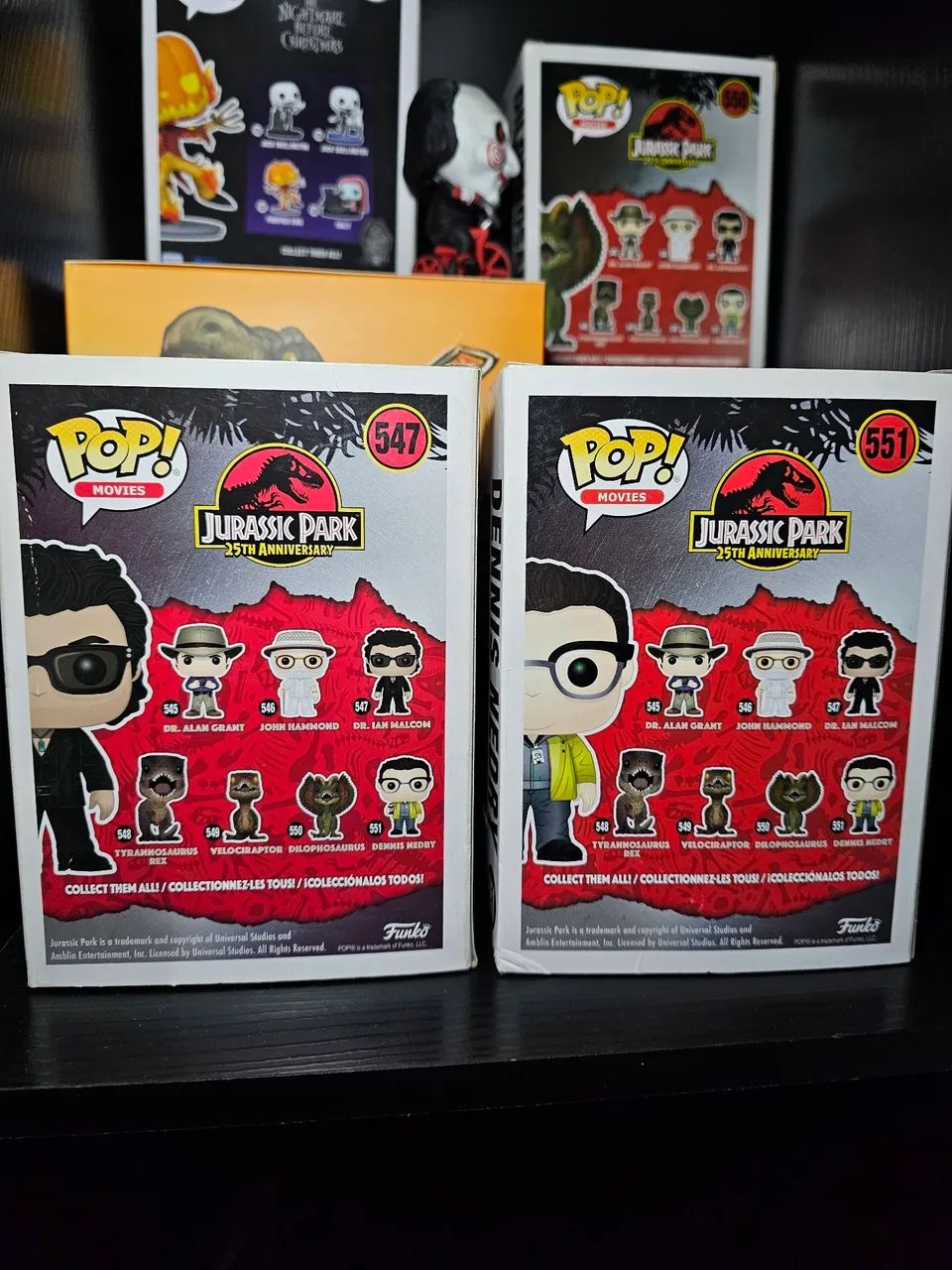 Funko pop Jurassic Park Dr Ian Malcolm e Dennis Nedry (547 e 551)  - Foto 2