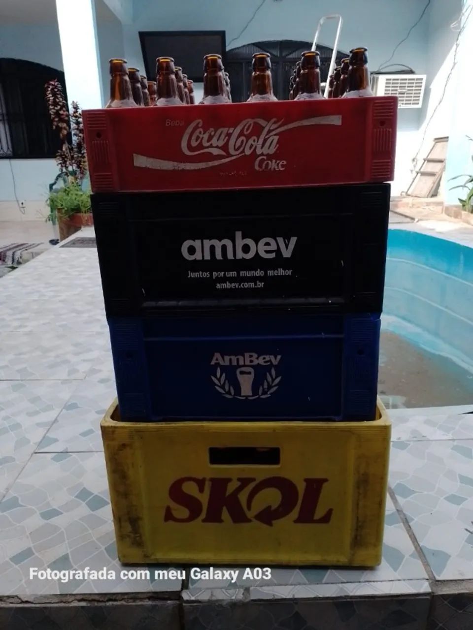 engradados de cervejas