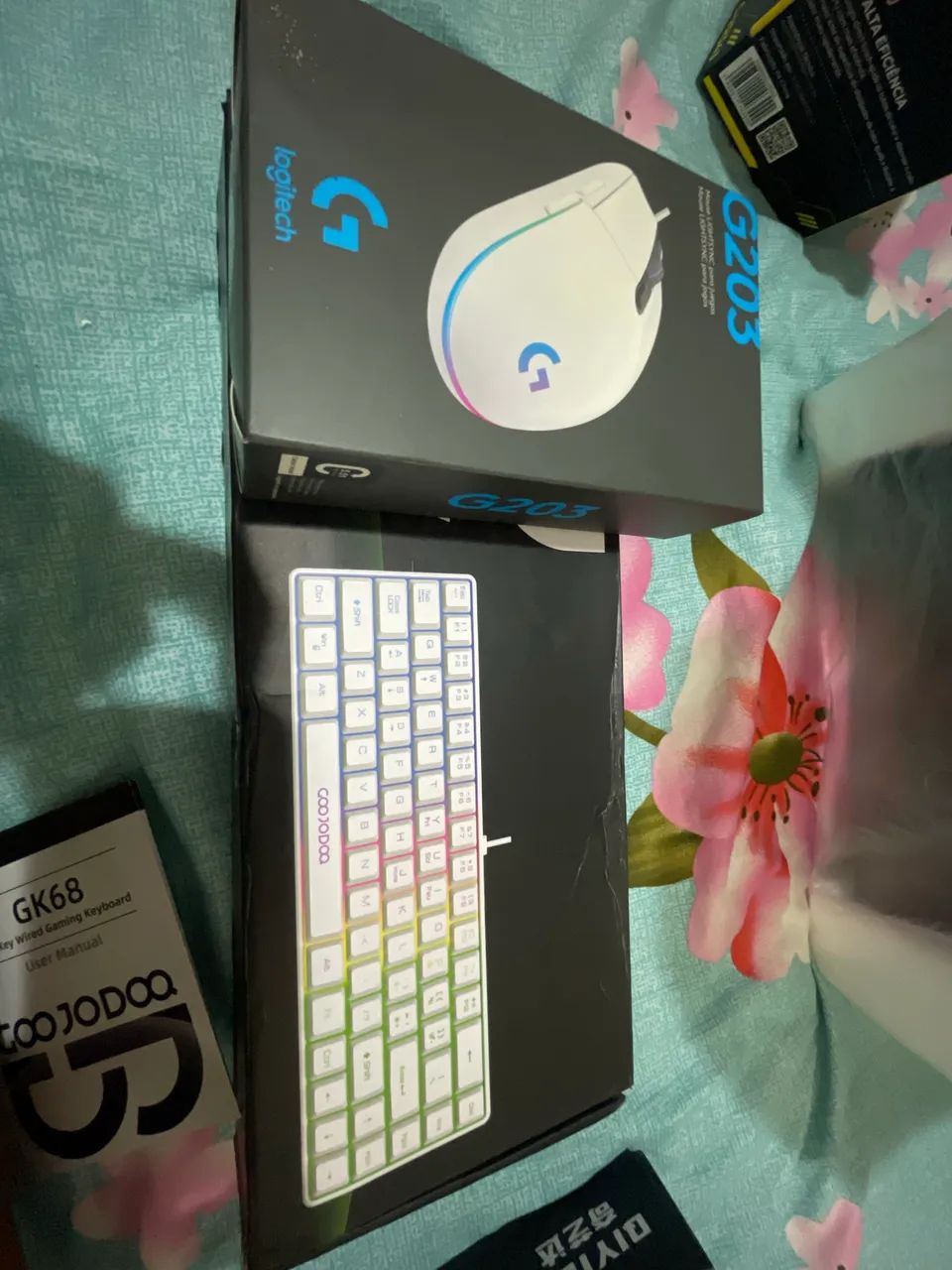 Vendo mouse Logitech G203 e teclado (ambos estão novos)  - Foto 2