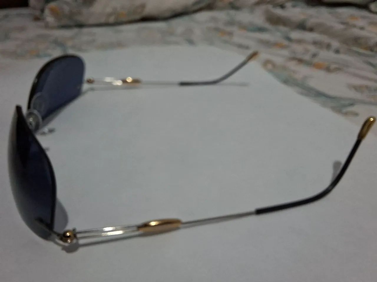 Óculos silhouette Rim Less Gold/Black - Foto 3