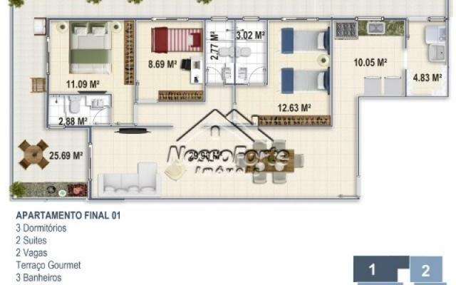 Apartamento no Boqueirão em Praia Grande - Foto 16