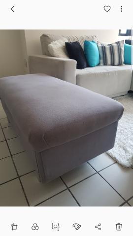 Sofá puff cinza - Foto 2