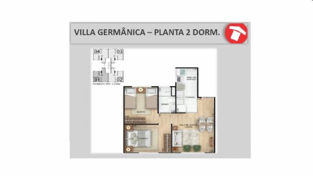 Apartamento à venda com 2 dormitórios em Santos dumont, São leopoldo cod:V00158 - Foto 4