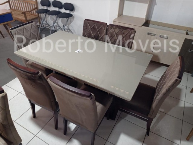 Promoção Mesa de Vidro Com 6 Cadeiras Nova !! - Foto 3