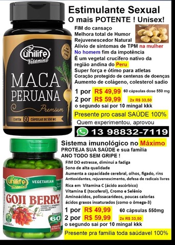 Maca Peruana estimulante Afrodisico Sexxual Máximo