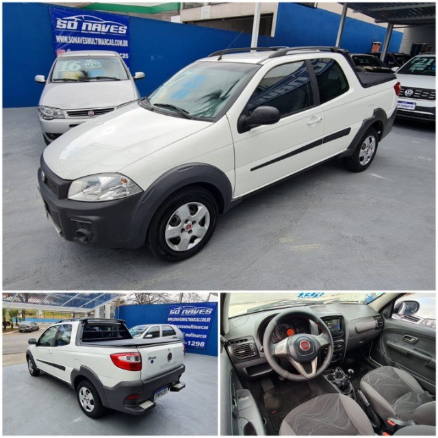 FIAT STRADA HARD WORKING CAB DUPLA 1.4 FLEX 2017 COMPLETO ACEITAMOS TROCA!