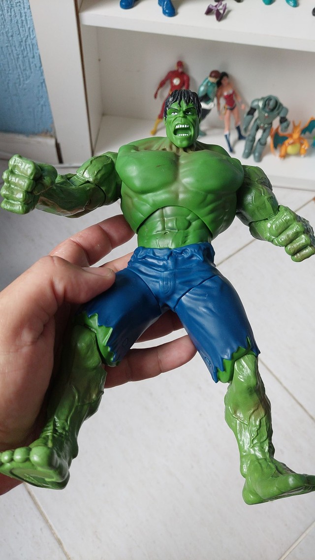 Boneco Action Figure Hulk Marvel 23 Cm Dts Filme Vingadores - Foto 3