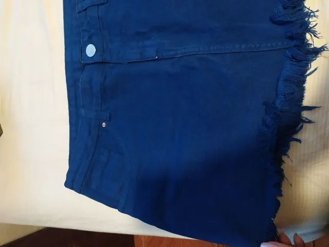 Saia jeans azul 42 - Foto 3