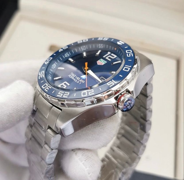 Rel gio Tag Heuer F rmula 1 Azul 2022 Autom tico Novo Acess rios