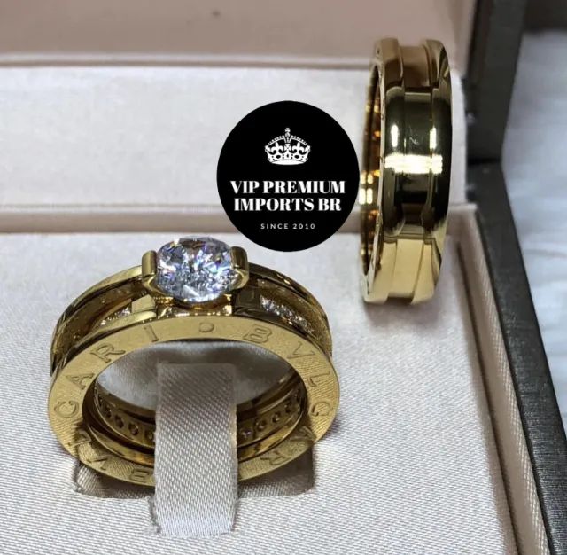 Anel bvlgari 20 milesimos de ouro 18k - Foto 4