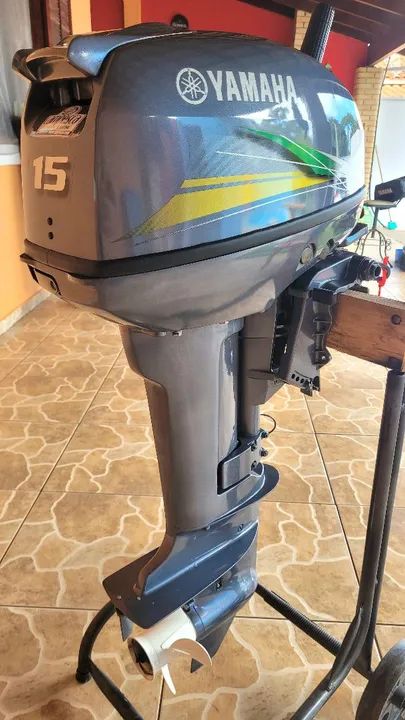 Motor popa yamaha 15h 2023 igual a um novo.  - Foto 3