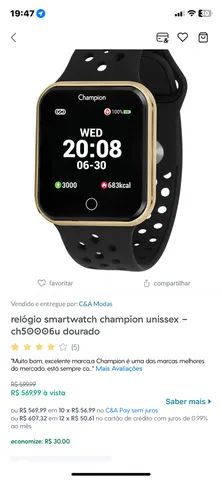 Relógio smart digital champion 