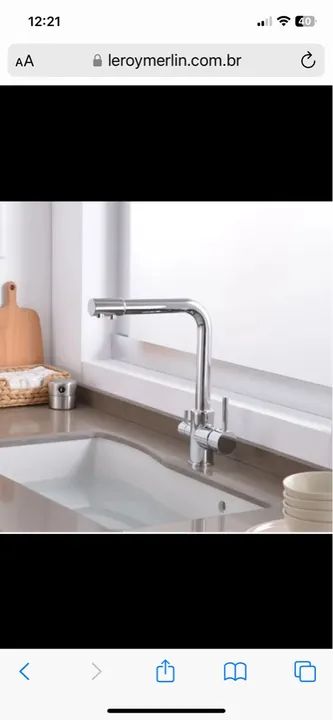 Torneira Monocomando Giratória de Filtro