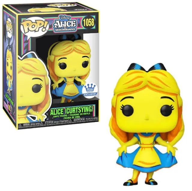 Funko Pop Alice Curtsying # 1058 - BlackLight - Funko Exclusive