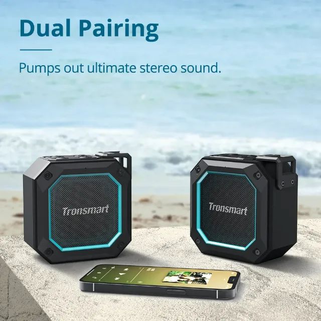 Caixa de som impermeavel Tronsmart Groove 2 Speaker Bluetooth 5.3 - Novo e lacrado - Foto 5