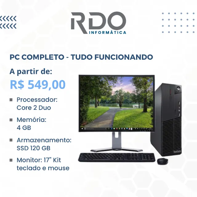 PC completo Core2Duo < Preço Baixo Aproveite!!!!
