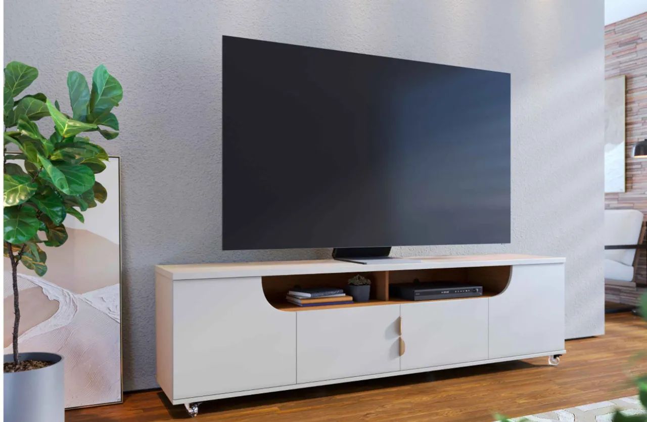 Rack Bancada 4 Portas Design Moderno r64