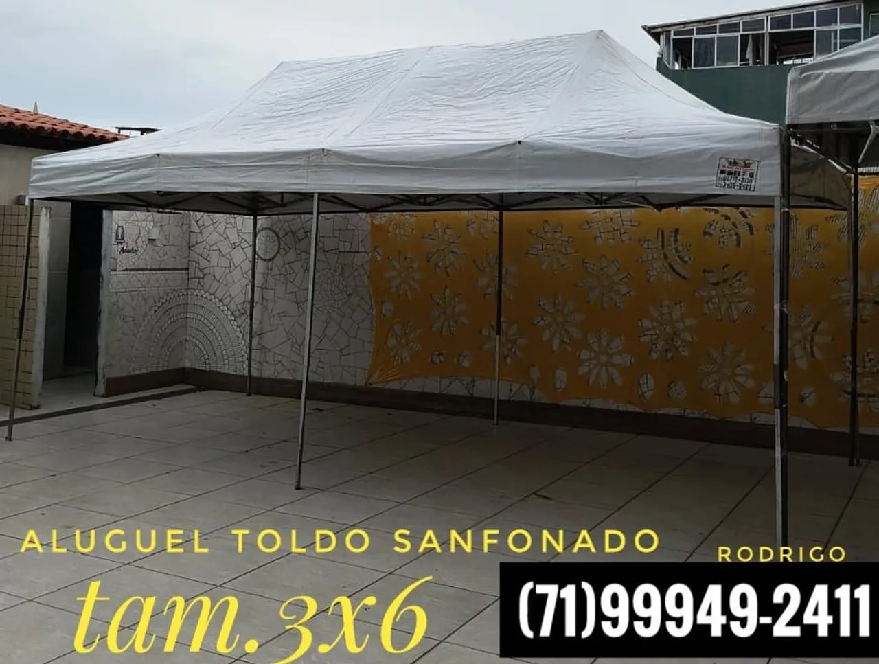 Aluguel Toldo hoje entrego rápido