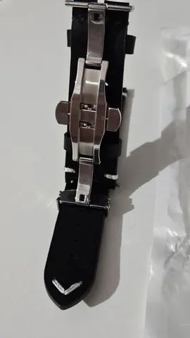 Pulseira em Couro Marrom (22mm) - Foto 5