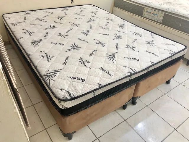 Cama Box de casal bipartida , cama de casal , cama Box