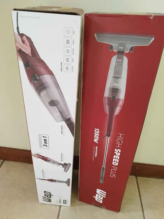 WAP Aspirador de Pó Vertical HIGH SPEED PLUS 3 em 1, Compacto, 1,2 Litros, com Extensor