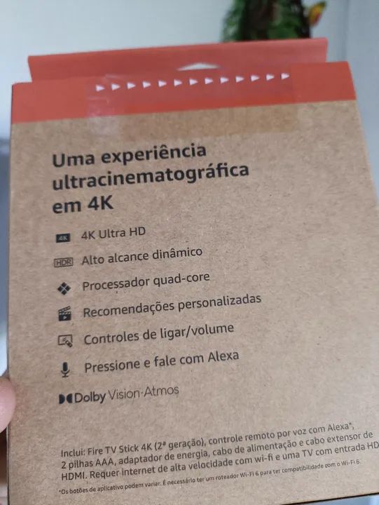 Fire TV Stick 4K 8GB - Novo - Foto 3