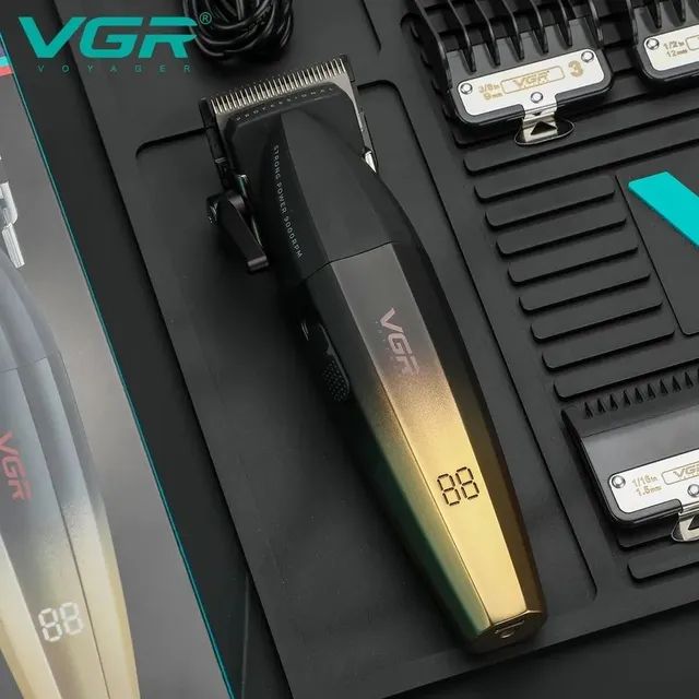Máquina de Cortar Cabelo VGR V003 de 7000RPM e 9000RPM - Novo - Foto 2