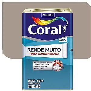 Tinta Acrílica Coral Rende Muito Fosco Madeira Acinzentada 16 Litros