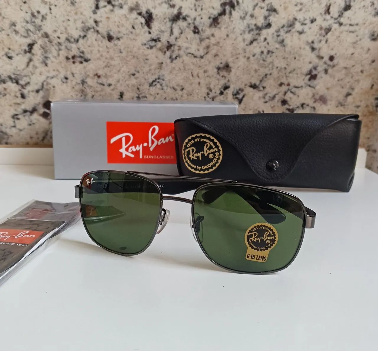 Óculos de Sol Ray-ban RB3483 Lentes Safira