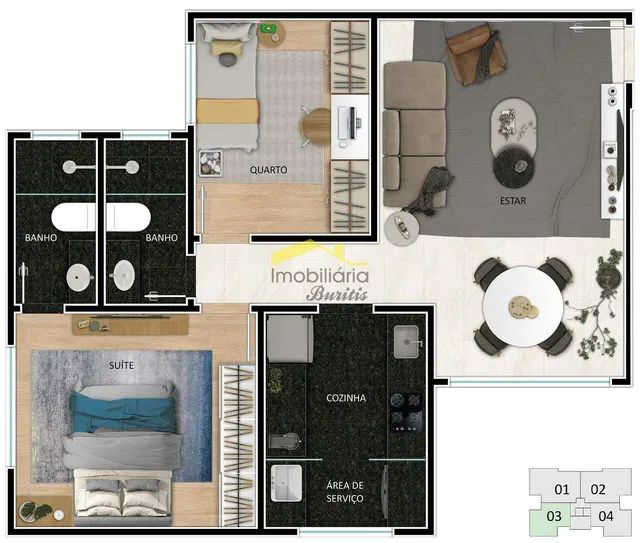 Super Lançamento de aptos de luxo de 2 e 3 quartos. - Foto 4