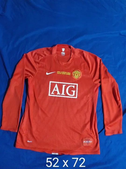 Camisa Manchester United CR7 2008/2008 Manga Longa