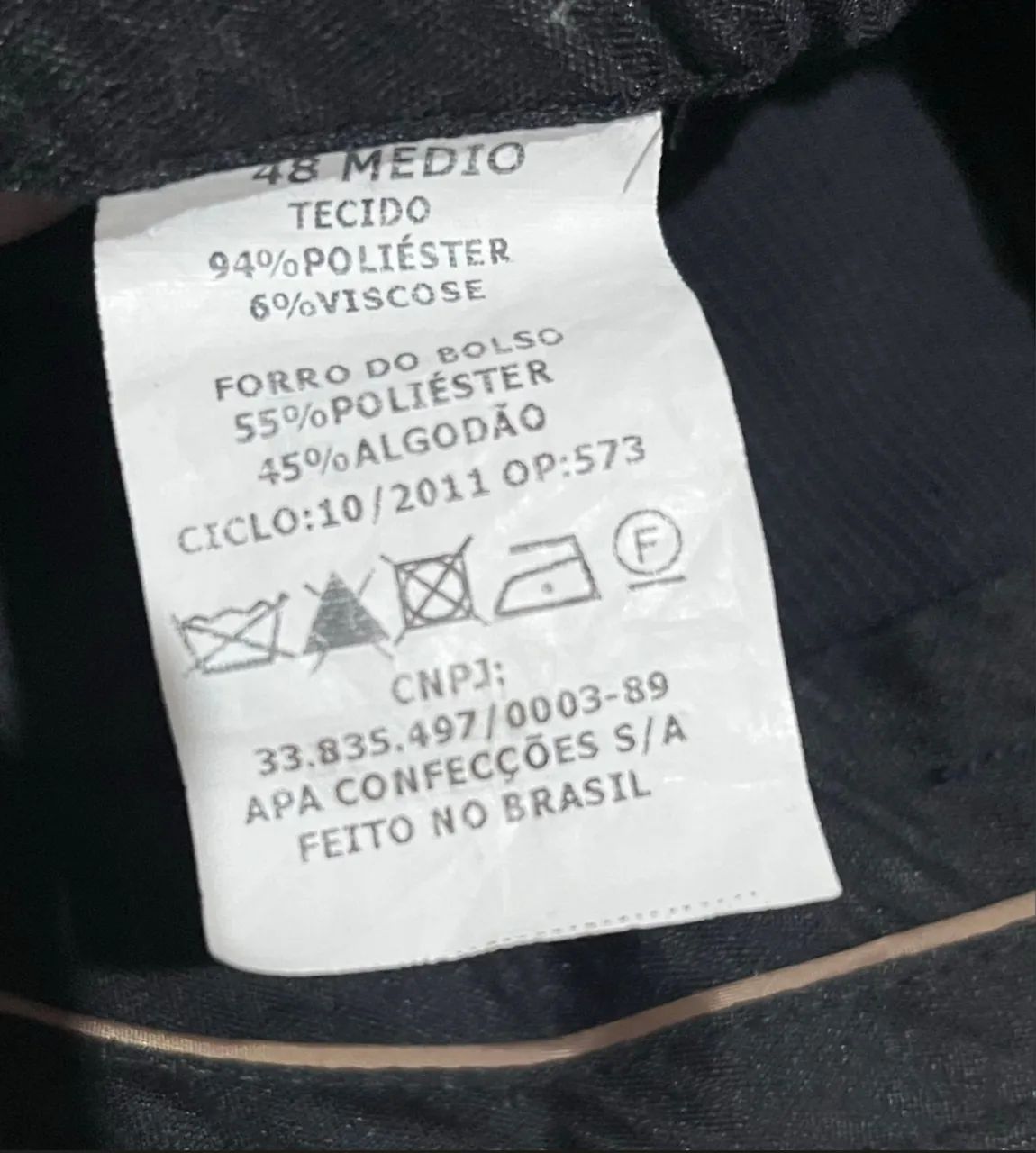 Terno completo preto risca de giz - Foto 5