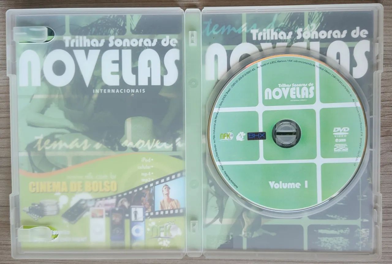 DVD Trilhas Sonoras de Novelas Internacionais - Volume 1 - CDs