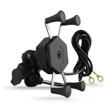 Suporte celular moto garra com USB/entrega grátis