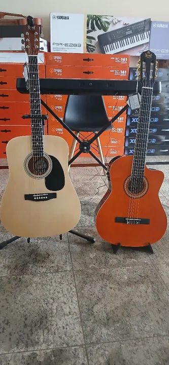 Violão elétrico Novos+Brindes - Foto 3